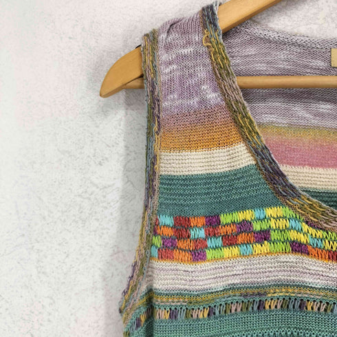 Sato Seni マルチカラー ニット ワンピース レディース 2