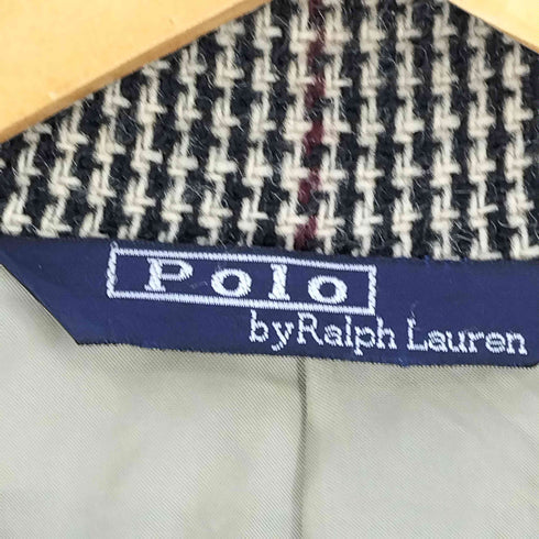 ポロラルフローレン POLO RALPH LAUREN ウール100% 千鳥格子 チェスターコート メンズ C92-W80-T170