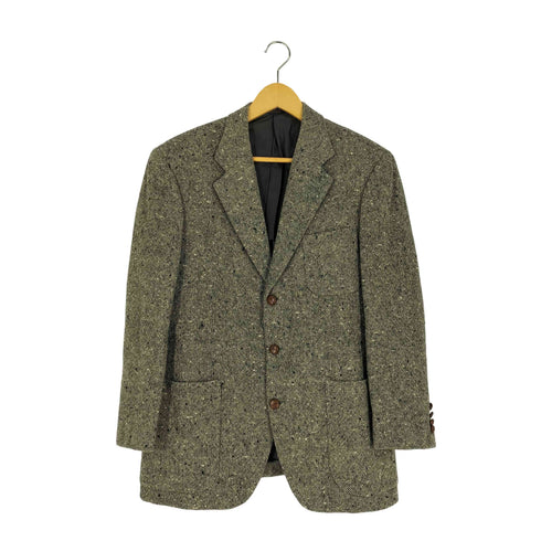 チャップスラルフローレン CHAPS RALPH LAUREN 90S ネップ くるみボタン ウール3B テーラードジャケット メンズ import:M