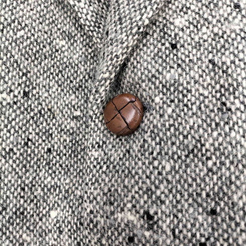 チャップスラルフローレン CHAPS RALPH LAUREN 90S ネップ くるみボタン ウール3B テーラードジャケット メンズ import:M