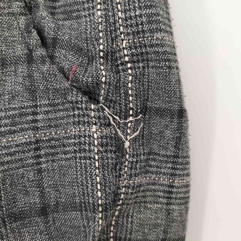 Eafins Brand チェック 1タック テーパード パンツ メンズ JPN:L