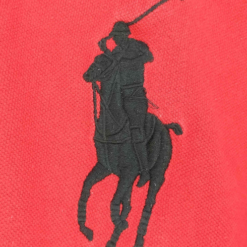 ポロバイラルフローレン Polo by RALPH LAUREN ビッグポニー刺繍 鹿の子ポロシャツ メンズ import:M