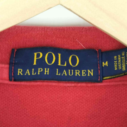 ポロバイラルフローレン Polo by RALPH LAUREN ビッグポニー刺繍 鹿の子ポロシャツ メンズ import:M