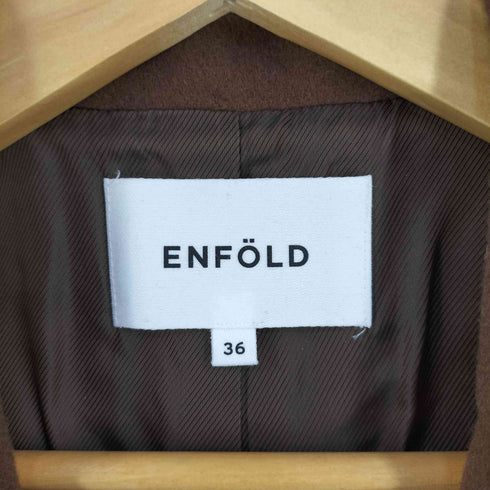 エンフォルド ENFOLD ウールチェスターコート レディース 36
