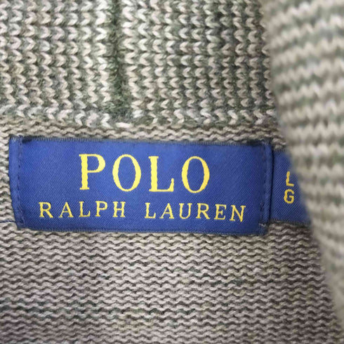 ポロラルフローレン POLO RALPH LAUREN スモールポニー刺繍 セパポケ ショールカラー カーディガン メンズ import:L