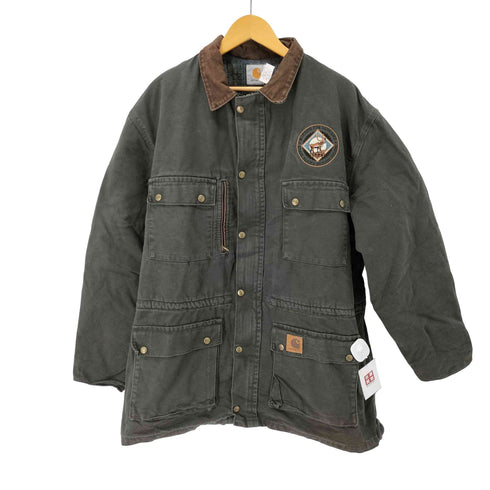 カーハート Carhartt 90S 星タグ USA製 ダックジャケット チョアコート カバーオール 裏地ブランケット ユニオンチケット メンズ import:XL
