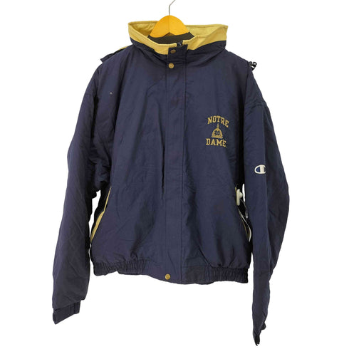 チャンピオン Champion 90s NOTRE DAME ノートルダム・ファイティング・アイリッシュ 刺繍ロゴ 中綿ジャケット メンズ import:XXL