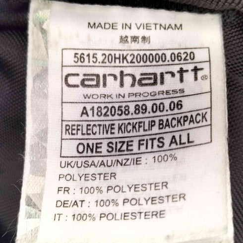 カーハートワークインプログレス Carhartt WIP REFLECTIVE KICKFLIP BACKPACK メンズ ONE SIZE