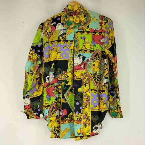 フィッチェ ficce L/S 総柄シルクシャツ レディース