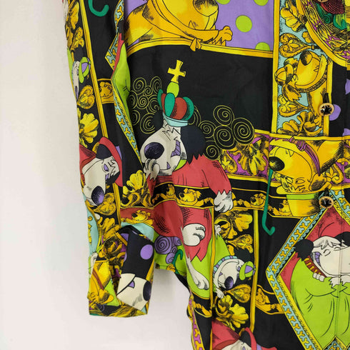フィッチェ ficce L/S 総柄シルクシャツ レディース