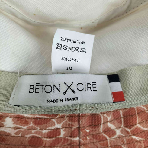 BETON CIRE ベトンシレ フランス製 総柄 タイダイ バケット ハット メンズ