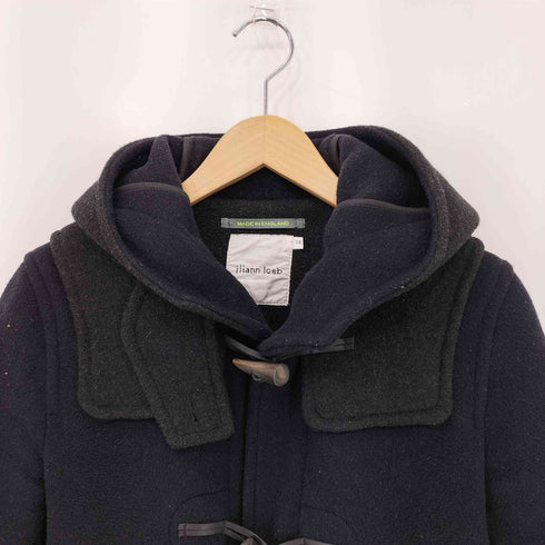 イリアンローヴ iliann loeb ロングスリーブ フーデッド ダッフルコート レディース 38
