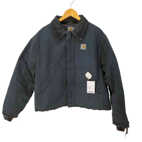 カーハート Carhartt TRADITIONAL JACKET トラディショナル ジャケット ダックジャケット 裏地キルティング リメイク 後染め メンズ