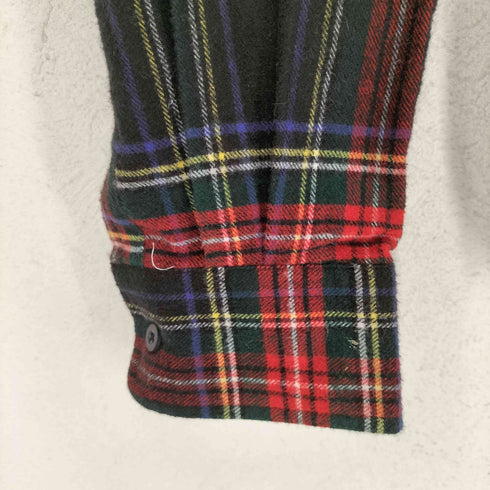 ランズエンド LANDS END 00s チェック ネルシャツ メンズ import:S