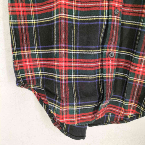 ランズエンド LANDS END 00s チェック ネルシャツ メンズ import:S