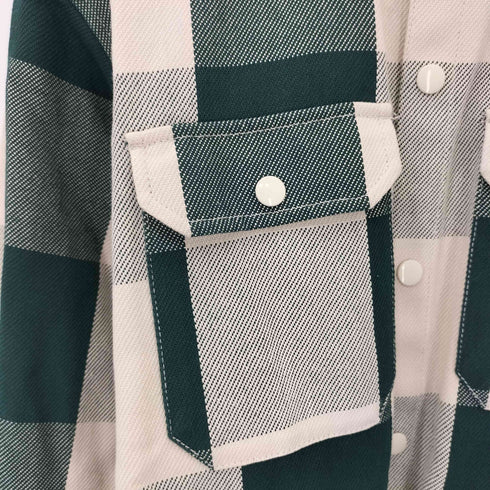 モンキータイム MONKEY TIME BLOCK CHECK CROPPED CPO シャツ メンズ JPN:M