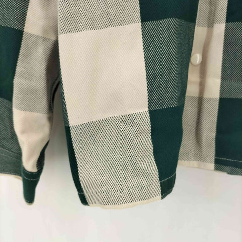 モンキータイム MONKEY TIME BLOCK CHECK CROPPED CPO シャツ メンズ JPN:M