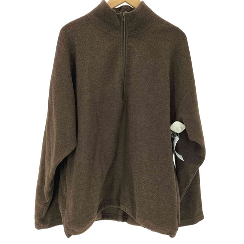 スティーブンアラン Steven Alan 23AW SA WL/FLCE HF/ZIP STND フリース ハーフジップ スタンドネック プルオーバー ニット セーター 裾ドローコード メンズ JPN:M