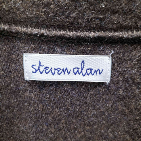 スティーブンアラン Steven Alan 23AW SA WL/FLCE HF/ZIP STND フリース ハーフジップ スタンドネック プルオーバー ニット セーター 裾ドローコード メンズ JPN:M