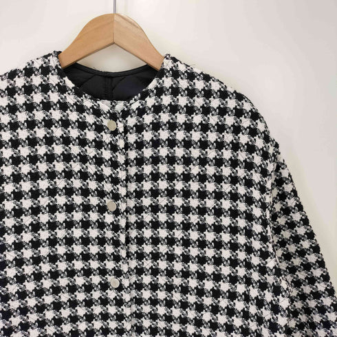 ザラ ZARA 裏地キルティング ツイードジャケット レディース JPN:XS