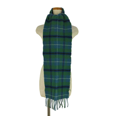 HIGHLAND TWEEDS チェック柄 マルチカラー フリンジ マフラー レディース