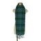 HIGHLAND TWEEDS チェック柄 マルチカラー フリンジ マフラー レディース