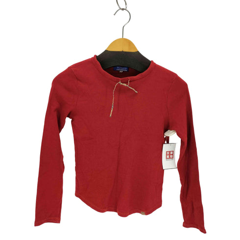 バーバリーブルーレーベル BURBERRY BLUE LABEL コットンクルーネックL/S Tシャツ レディース import:M