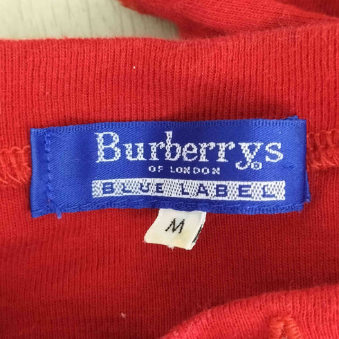 バーバリーブルーレーベル BURBERRY BLUE LABEL コットンクルーネックL/S Tシャツ レディース import:M