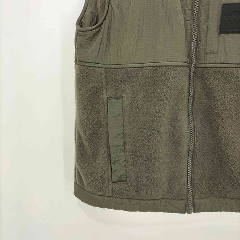 カルバンクラインジーンズ Calvin Klein Jeans ナイロン 切替 ロゴ ラバーパッチ フリース ベスト メンズ import:S