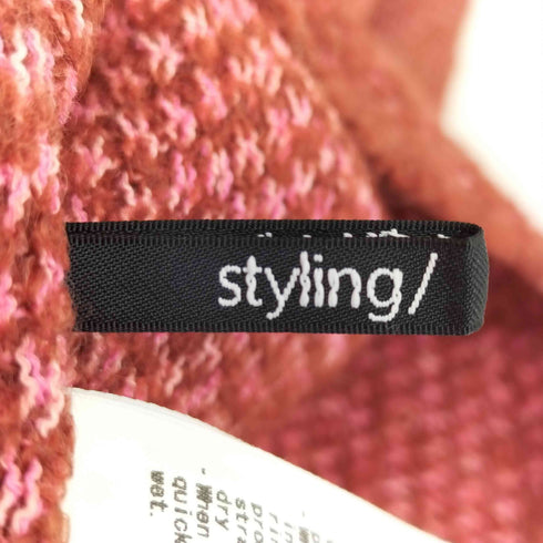 スタイリング styling ジャガードニット 2WAY トップス オープンショルダーニット レディース ONE SIZE