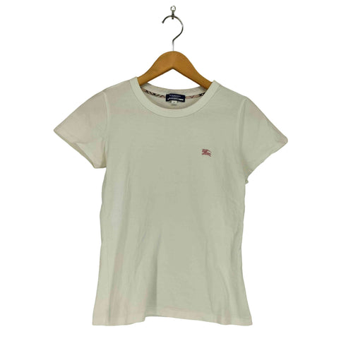 バーバリーブルーレーベル BURBERRY BLUE LABEL ホース刺繍 半袖Tシャツ レディース 38