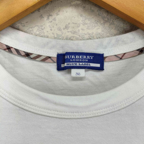 バーバリーブルーレーベル BURBERRY BLUE LABEL ホース刺繍 半袖Tシャツ レディース 38