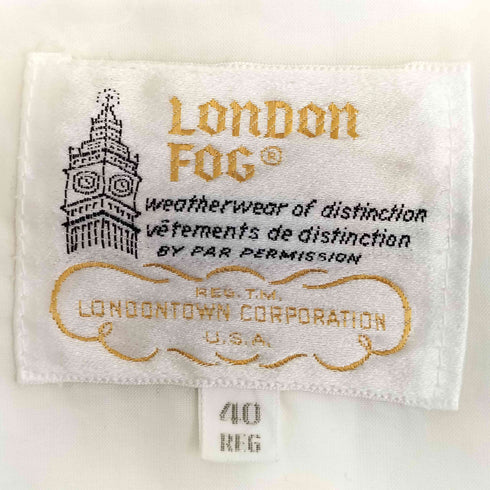 ロンドンフォグ LONDON FOG 60-70s USA製 ベンチレーションホール ポリコットン 比翼ジップ スイングトップ ブルゾン メンズ 40