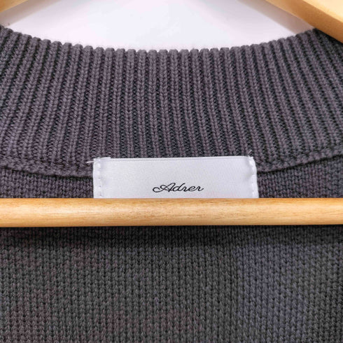 アドラー ADRER 24AW extra quality heavy weight jacquard knit cardigan エクストラ クオリティ ヘビーウエイト ジャガード ニット カーディガン メンズ JPN:XS