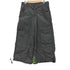 PIGPEN 90s solid gray hard nylon super wide silhouette rave pants 説客旅 レイヴパンツ メンズ XL