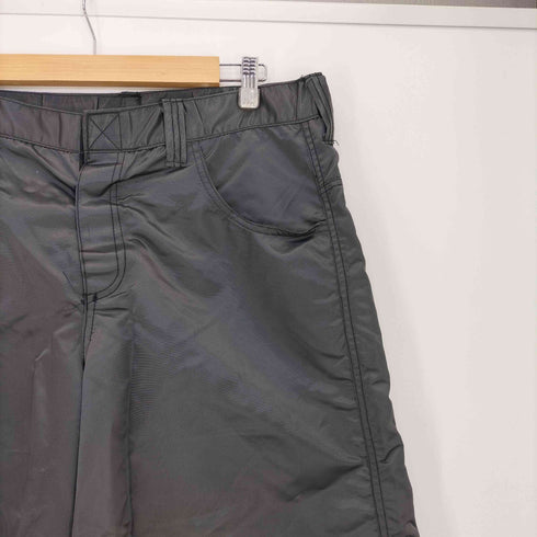 PIGPEN 90s solid gray hard nylon super wide silhouette rave pants 説客旅 レイヴパンツ メンズ XL