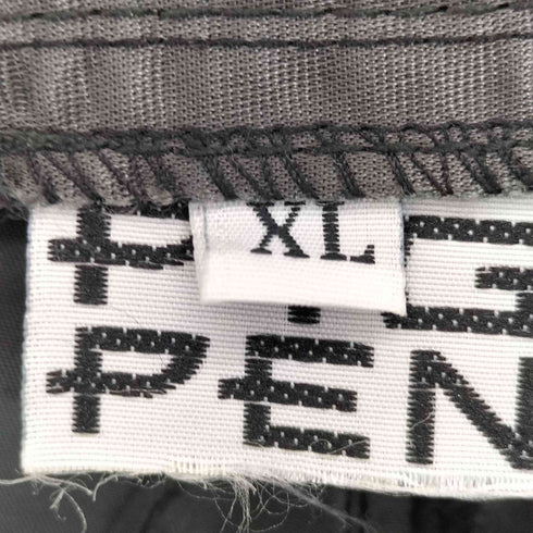 PIGPEN 90s solid gray hard nylon super wide silhouette rave pants 説客旅 レイヴパンツ メンズ XL