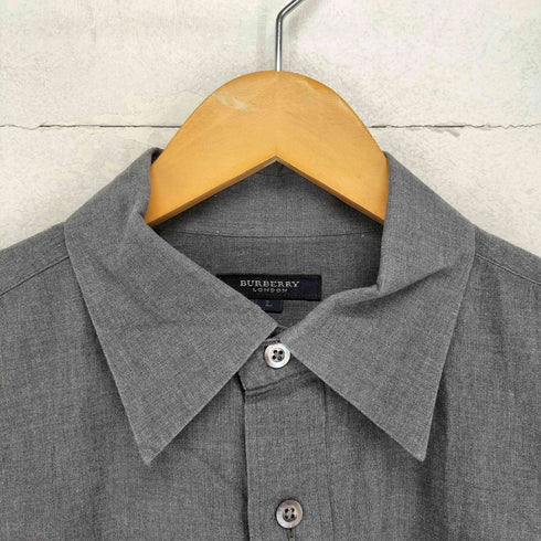 バーバリーロンドン BURBERRY LONDON ホース刺繍ロゴ ロングスリーブシャツ メンズ L