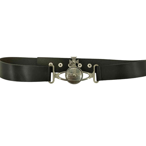 ヴィヴィアンウエストウッド Vivienne Westwood ORB BUCKLE BELT オーブ バックル スナップ ボタン レザー ベルト レディース
