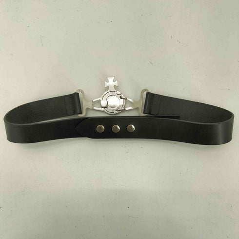 ヴィヴィアンウエストウッド Vivienne Westwood ORB BUCKLE BELT オーブ バックル スナップ ボタン レザー ベルト レディース