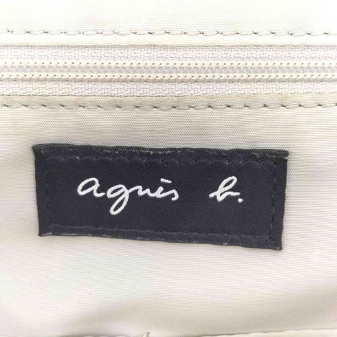 アニエスベーボヤージュ agnes b. VOYAGE ソフトレザー ナイロン サイドポケット バックパック 13L レディース