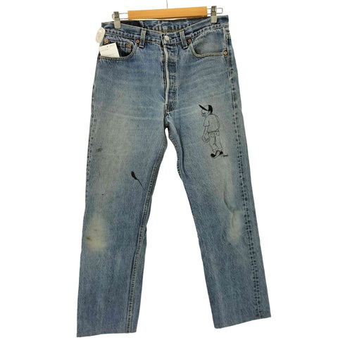 リーバイス Levis 501XX ペイント加工 ボタンフライデニム メンズ W35 36