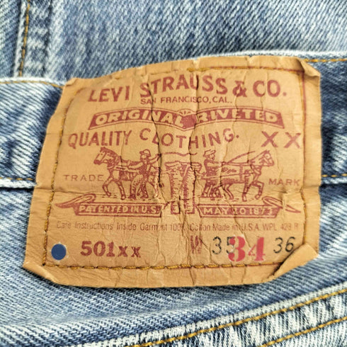 リーバイス Levis 501XX ペイント加工 ボタンフライデニム メンズ W35 36