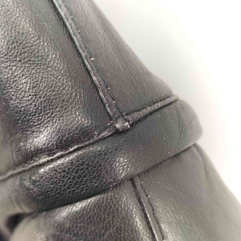 ノーカラー レザージャケット メンズ