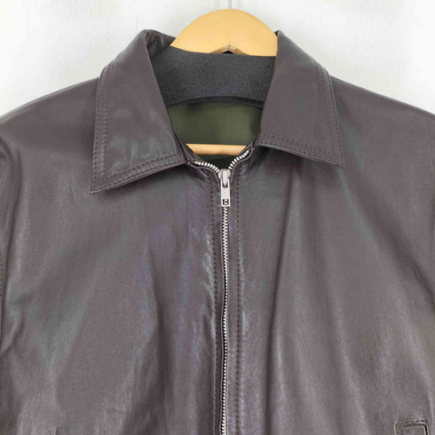 ジップアップ レザージャケット メンズ JPN:L
