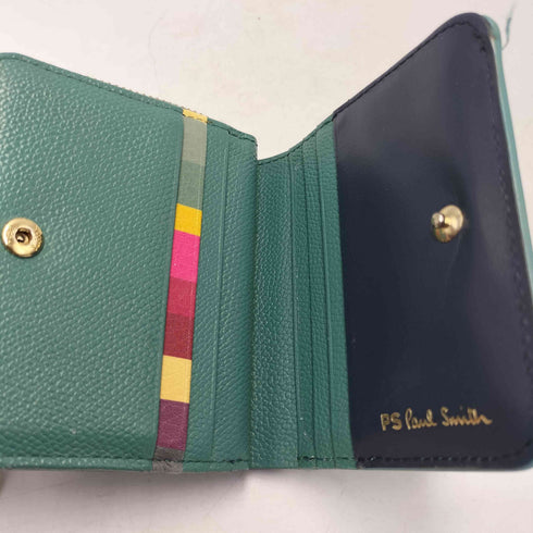 ピーエスポールスミス PS Paul Smith レザー L字 2つ折り財布 レディース