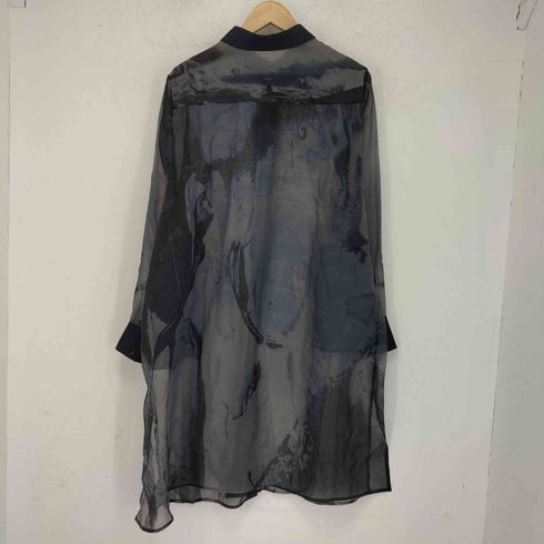 ジュンココシノ JUNKO KOSHINO シアー シャツ ワンピース レディース LL