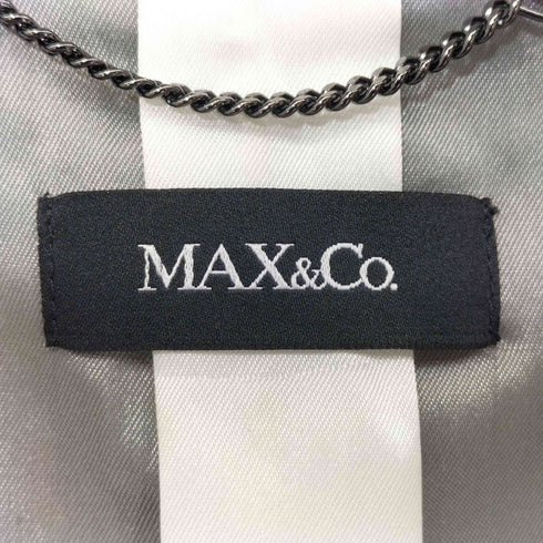 マックスアンドコー MAX&CO. ピークドラペル ダブルテーラードジャケット レディース EUR:46
