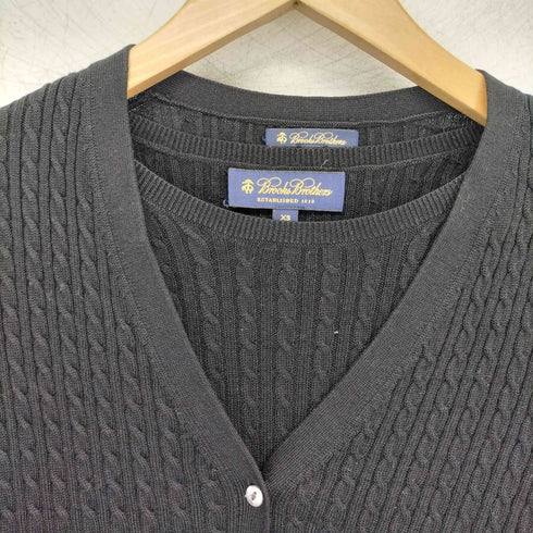 ブルックスブラザーズ BROOKS BROTHERS カシミヤ混 ケーブルニット カーディガン アンサンブル レディース XS