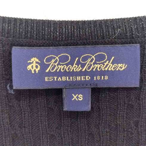 ブルックスブラザーズ BROOKS BROTHERS カシミヤ混 ケーブルニット カーディガン アンサンブル レディース XS